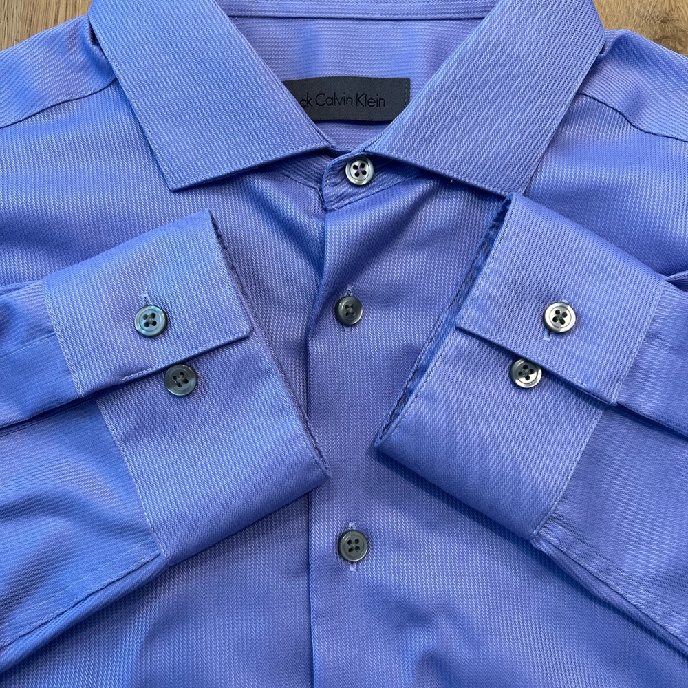 Calvin Klein Men's Purple Dress Shirt